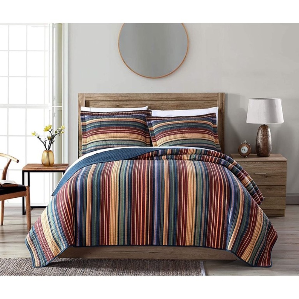 King 100% cotton quilt set